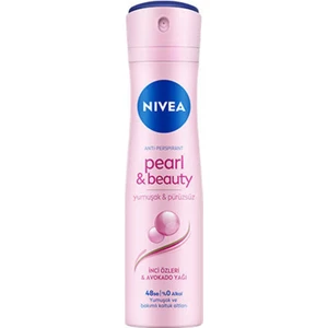 NIVEA Kadın Sprey Deodorant Pearl & Beauty 150ml, 72 Saat Anti-perspirant Koruma, Pürüzsüz Koltuk Altı