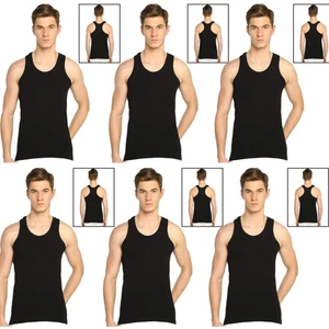 Belifanti Collection Erkek Pamuklu 6 Adet Siyah Sporcu Atlet 6'lı Set