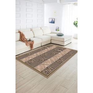 Napoli Home Dijital Baskılı Kaymaz Yıkanabilir Jüt-Hasır Desen Yolluk Mutfak Salon Halısı, N-Jüt-02-Kahve,