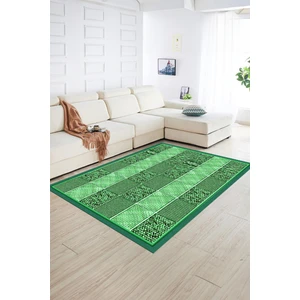 Napoli Home Dijital Baskılı Kaymaz Yıkanabilir Jüt-Hasır Desen Yolluk Mutfak Salon Halısı, N-Jüt-02-Yeşil,