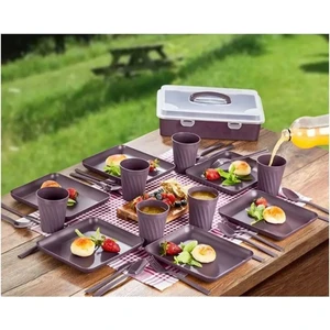 Kitchen Line 32 Parça Piknik Seti 6 Kişilik Piknik Seti Mangal Seti