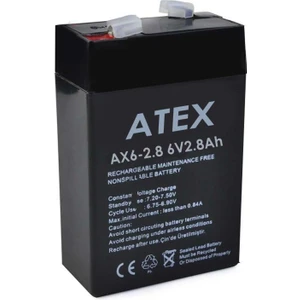 Akü 6V 2.8A (6.5x9.5x3.5cm) Atex