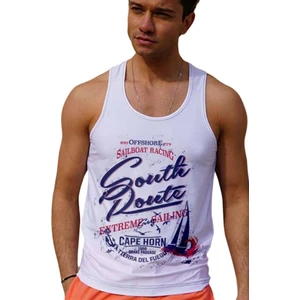 Miami Beach Dijital Baskılı Nefes Alan Kumaş Erkek Askılı Plaj Tişört Atlet - Mb0364