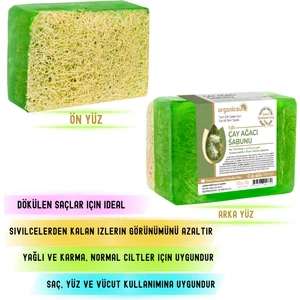 Doğal Kabak Lifli Çay Ağacı Sabunu 120 Gr Tüm Cilt Tipleri