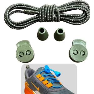 Yuvarlak, Akıllı, Kilitle, Tak-Bırak, Elastik Bot, Spor Ayakkabı Bağcığı, 100 Cm, 1 Çift