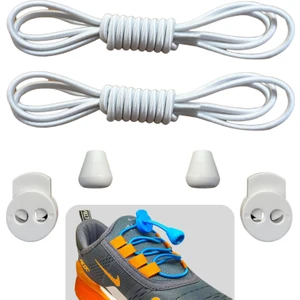 Yuvarlak, Akıllı, Kilitle, Tak-Bırak, Elastik Bot, Spor Ayakkabı Bağcığı, 100 Cm, 1 Çift