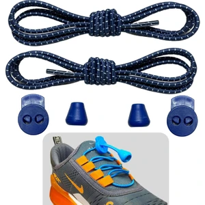 Yuvarlak, Akıllı, Kilitle, Tak-Bırak, Elastik Bot, Spor Ayakkabı Bağcığı, 100 Cm, 1 Çift