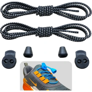 Yuvarlak, Akıllı, Kilitle, Tak-Bırak, Elastik Bot, Spor Ayakkabı Bağcığı, 100 Cm, 1 Çift