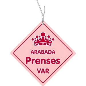 Arabada Prenses Var Tasarımlı Sevimli Araç Kokusu ve Aksesuarı
