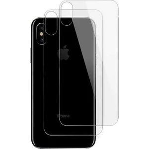 Apple iPhone Xs Max Uyumlu Arka Kapak Ekran Koruyucu Arka Kapak Kırılmaz Cam Darbelere Dayanıklı, Tamperli 4K Kalite, Çizilmez ve Parmak Izi Yapmayan