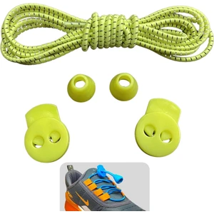 Yuvarlak, Akıllı, Kilitle, Tak-Bırak, Elastik Bot, Spor Ayakkabı Bağcığı, 100 Cm, 1 Çift