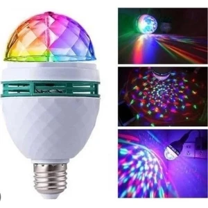 Msv Teknoloji 220 Volt 1 Watt Dönen Rgb LED Ampül E27 Duy