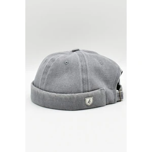 Vintage Retro Gri Eskitme Pamuk Cap Docker Şapka