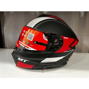 Mt Helmets Kask mt Genesis Sv Cave A5 Çene Açılır Mat Siyah/kırmızı