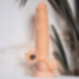 Titreşimli Gerçekçi Penis Dokusunda 7 cm Uzatmalı Penis Kılıfı Penis Uzatan Dolgulu Prezervatif