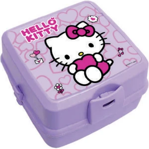 Hello Kitty Beslenme Kutusu Sevimli Kalp Desenli 2904 Mor Renkli 290 ml Kapasite