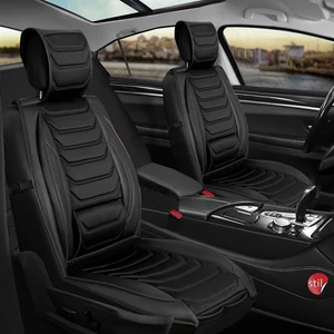 Opel Crosland Uyumlu Lüx Deri Oto Koltuk Kılıfı Ön Arka Takım Siyah Sc