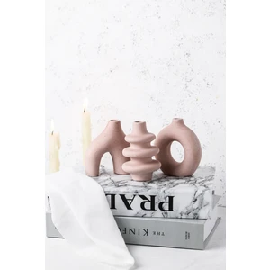 Lalezen Home Dekoratif Şık Bohem Minimal 3lü Şık Vazo Set