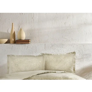 Herta Bej Saten Model Volanlı Kenar Yastık Kılıfı