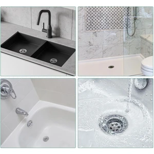 Main Shop 30 Adet Yapışkanlı Tek Kullanımlık Banyo Gider Saç Kıl Tutucu ve Mutfak Evye Çöp Ayırma Süzgeci
