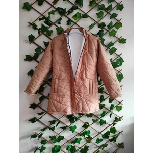 Çınar Butik Bayan  Kapitone Mont Vizon - 38