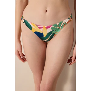 Magnolia Yanları Detaylı Çok Renkli Bikini Altı