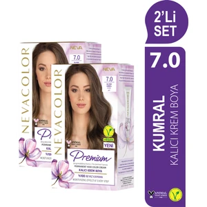 Nc Premium 2'li Set  7.0 Kumral Kalıcı Krem Saç Boyası Seti