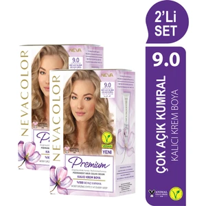 Nc Premium 2'li Set  9.0 Çok Açık Kumral Kalıcı Krem Saç Boyası Seti