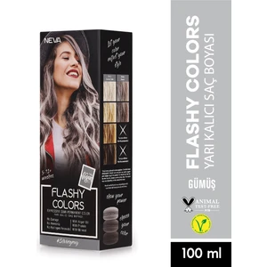 Flashy Colors (Vegan)  Gümüş Direkt Uygulanan Yarı Kalıcı Saç Boyası 100ML