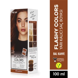 Flashy Colors (Vegan)  Bal Kahve Direkt Uygulanan Yarı Kalıcı Saç Boyası 100ML
