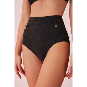 Aksesuarlı Yüksek Bel Bikini Alt