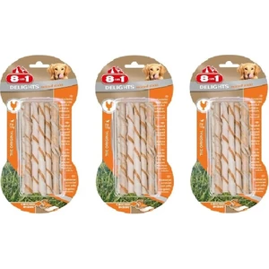 Delights Twisted Sticks Tavuklu Burgu Köpek Ödülü 55 gr. x 3 Paket