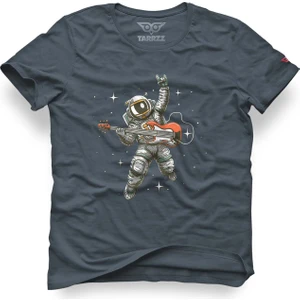 Gitarlı Astronot Tasarım Tişört