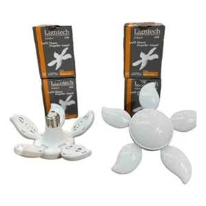 50W Mango Katlanabilir LED Pervane Ampul E27 Duy Beyaz Işık