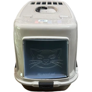 Sermer Pazarlama XXL Kapalı Kedi Tuvaleti Kürek  Kapalı Kedi Tuvaleti