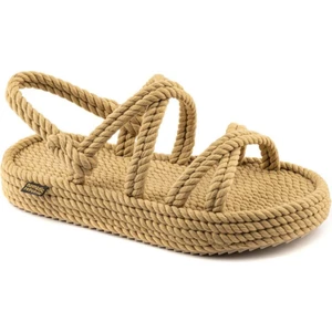 Nomadic Republic Tahiti Platform Kadın Bej Sandalet TAHP-0012
