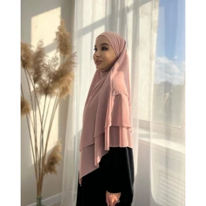 Mercan Hijab Üç Katlı Şifon Sufle Khimar