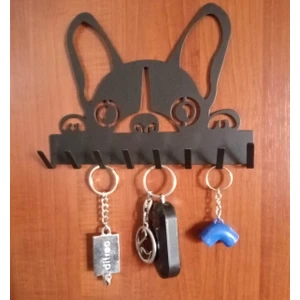 Anahtar Askılığı İster Kendinden Yapışkanlı İster Vidalı Köpekcik Mat Siyah