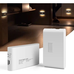 Ucuz Geldi Akıllı Sensörlü Aplik Gece Lambası Şarjlı Mıknatıslı Çift Yönlü Hero LED Beril Merdiven Koridor Aydınlatma