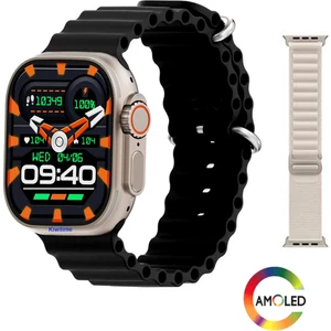 Yeni Watch Ultra Plus+ 2 Amoled Ekran Bt Arama İos Android Uyumlu Akıllı Saat