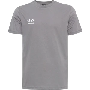 Erkek Gri Oversize Pamuk Bisiklet Yaka T-Shirt Umbro Simple Tee FF-0150