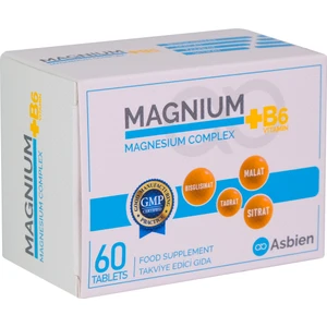 Magnium Magnesium Complex B6 , Asbien Magnezyum Bisglisinat , Sitrat , Malat , Taurat , B6