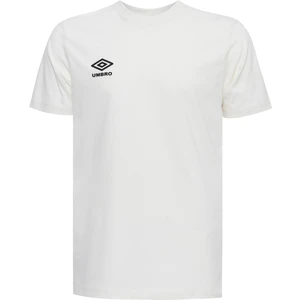 Erkek Beyaz Oversize Pamuk Bisiklet Yaka T-Shirt Umbro Simple Tee FF-0150