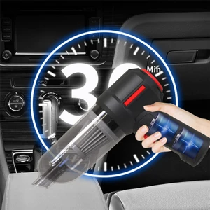 9000PA Kablosuz Araç Süpürgesi Akülü El Otomatik Süpürge Ev ve Araba Çift Kullanımlı Mini Elektrikli Süpürge - Siyah (Yurt Dışından)