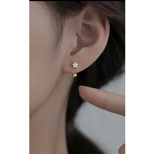 Ares Collection Kore Tarzı Yıldız Model Kulak Memesi Helix Kıkırdak Conch Piercingi