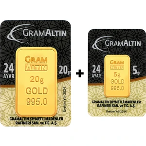 Tuğrul Kuyumculuk 25 Gram (20+5) Külçe Gram Altın 24 Ayar