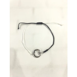 AC Bijuteri Siyah Beyaz Ay Yıldızlı Taraftar Bileklik