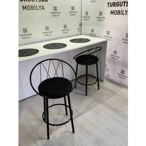 TURGUTSAN MOBİLYA Bar Sandalyesi Bar Taburesi 65CM