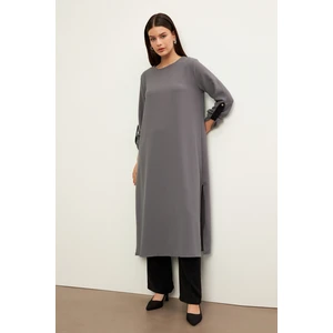 Afra Tunik Pantolon Takım - Gri