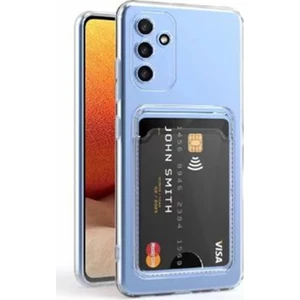 Samsung Galaxy S23 Fe Kılıf 1 Adet Kartlıklı Şeffaf Silikon Kamera Korumalı Şeffaf
